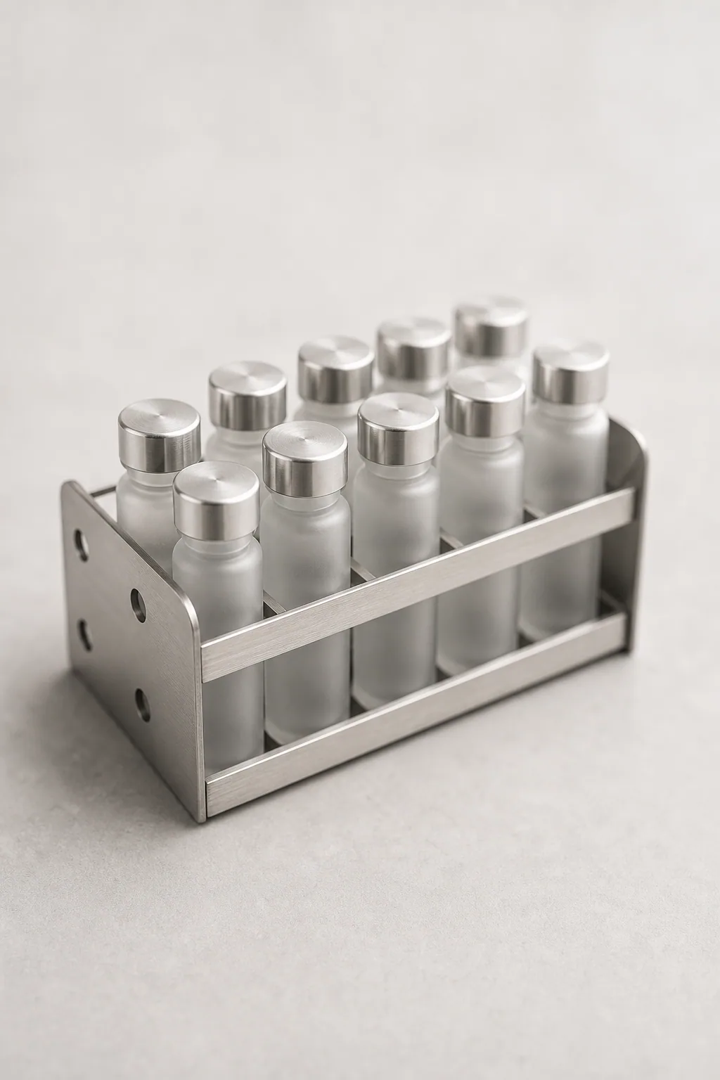 Rack of research vials
